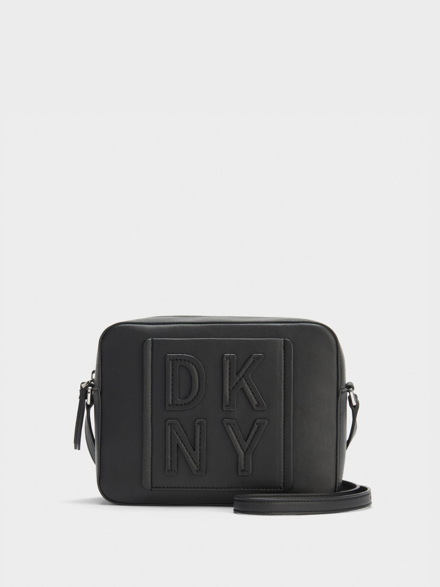 dkny tilly stacked logo camera bag