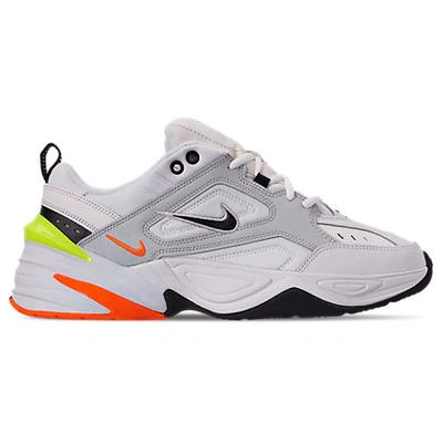 Shop Nike Men's M2k Tekno Casual Shoes In White Size 11.5 Leather