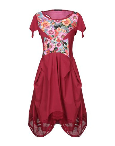 Shop High Short Dress In Garnet