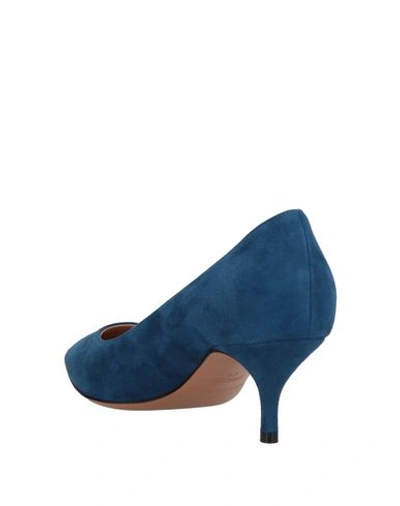 Shop Emporio Armani Pump In Slate Blue