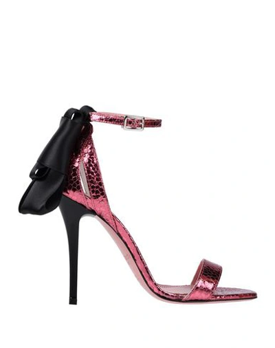 Shop Tipe E Tacchi Sandals In Fuchsia