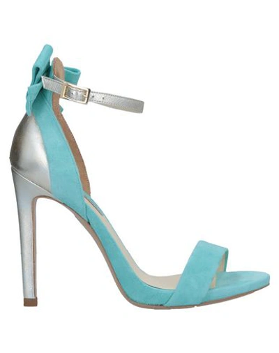Shop Gianni Marra Sandals In Turquoise