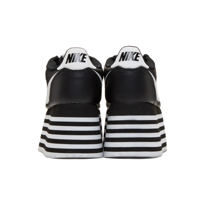 Shop Comme Des Garçons Comme Des Garcons Black Nike Edition Platform Cortez Sneakers In 1 Black