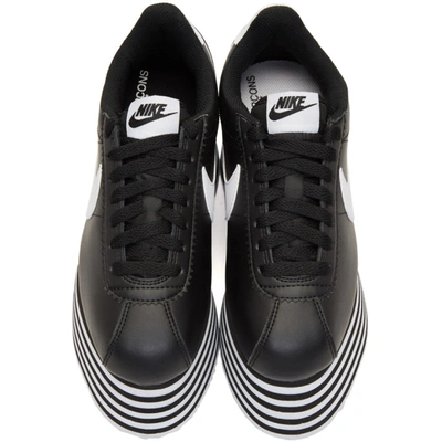 Shop Comme Des Garçons Comme Des Garcons Black Nike Edition Platform Cortez Sneakers In 1 Black