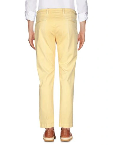 Shop Entre Amis Man Pants Yellow Size 31 Cotton, Elastane