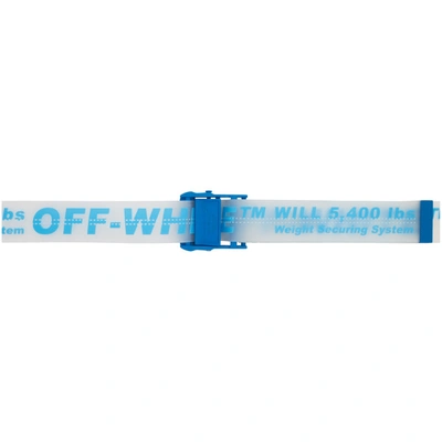 Shop Off-white Blue Translucent Rubber Industrial Belt