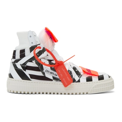 OFF-WHITE 白色 AND 黑色条纹 3.0 OFF-COURT 运动鞋