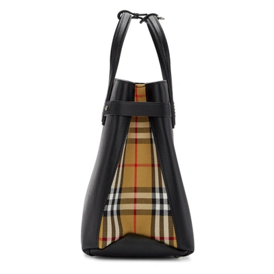 BURBERRY 黑色中号 BANNER 托特包