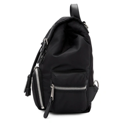 Shop Burberry Black Small Puffer Crossbody Backpack