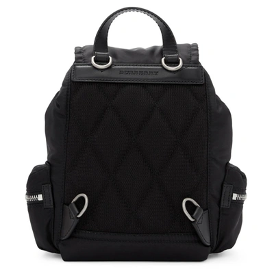 Shop Burberry Black Small Puffer Crossbody Backpack