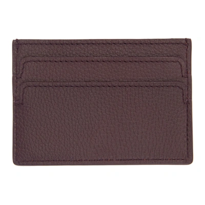 Shop Alexander Mcqueen Burgundy Card Holder In 6005 Burgun