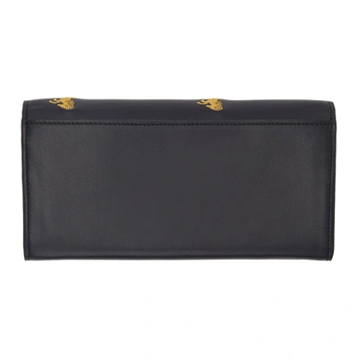 Shop Chloé Chloe Black Signature Long Wallet In 4d4 Full Bl