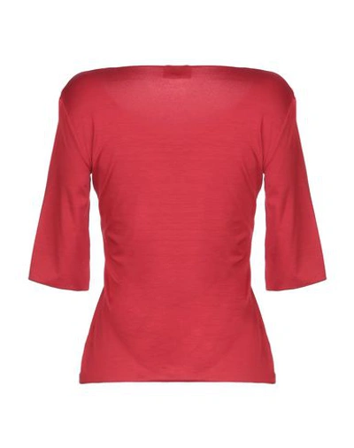 Shop Armani Collezioni T-shirt In Red
