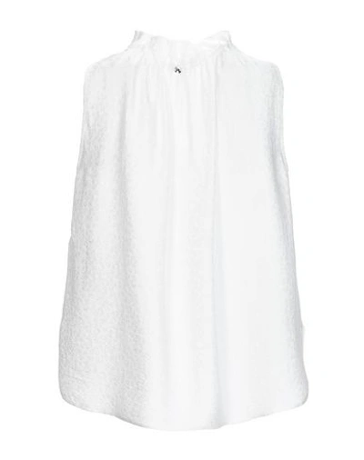 Shop High Silk Top In White