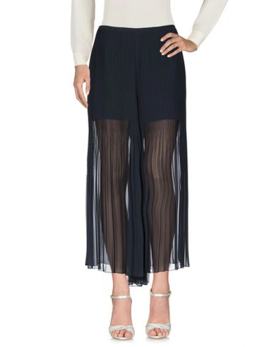 Shop Armani Collezioni Long Skirts In Dark Blue