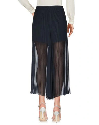 Shop Armani Collezioni Long Skirts In Dark Blue