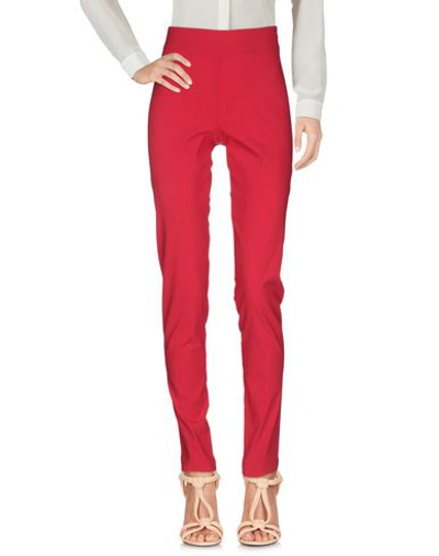 Shop Avenue Montaigne Casual Pants In Red