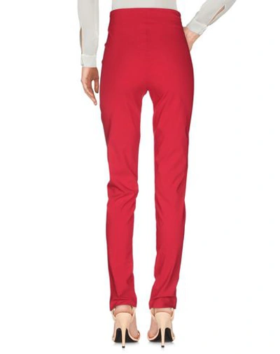 Shop Avenue Montaigne Casual Pants In Red