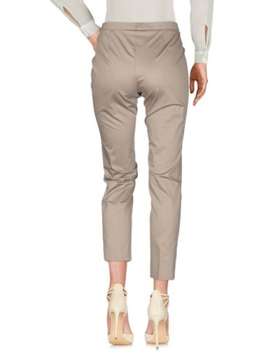 Shop Peserico Woman Pants Dove Grey Size 14 Cotton, Elastane