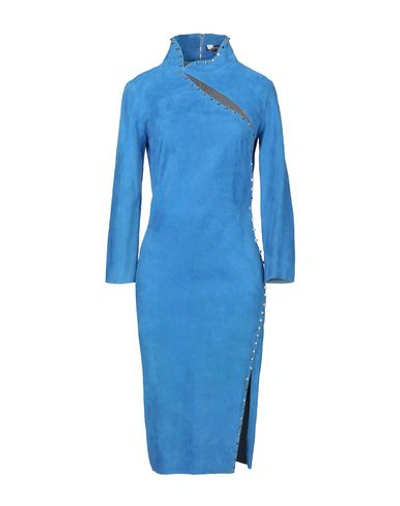 Shop Jitrois Knee-length Dress In Blue