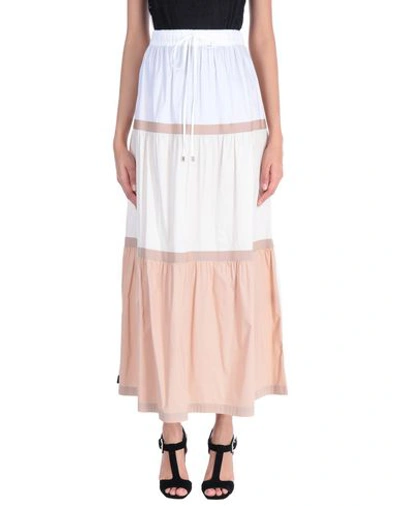 Shop Liviana Conti Maxi Skirts In Ivory
