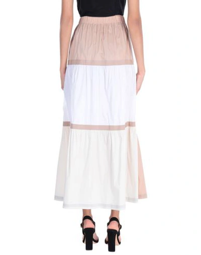 Shop Liviana Conti Maxi Skirts In Ivory