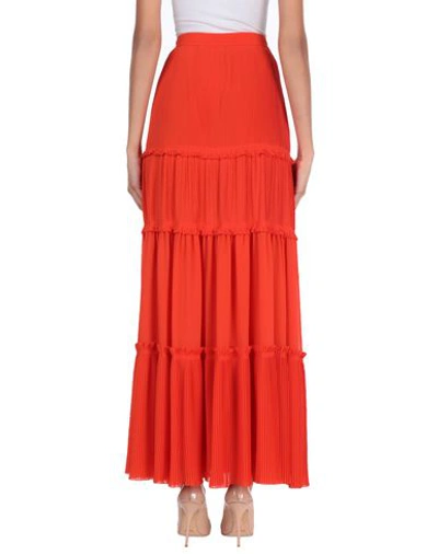 Shop Tory Burch Long Skirts In Coral