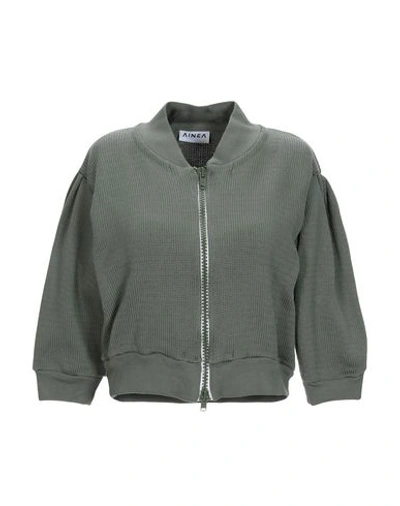 Shop Ainea Cardigans In Military Green