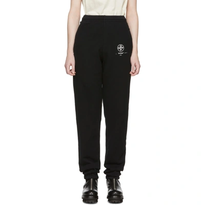 Shop Off-white Black Diag Stencil Lounge Pants