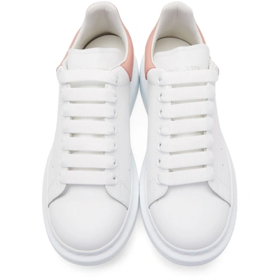 ALEXANDER MCQUEEN 白色 AND 粉色大廓形运动鞋
