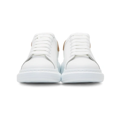 Shop Alexander Mcqueen White And Beige Oversized Sneakers In 9864 Whtcap