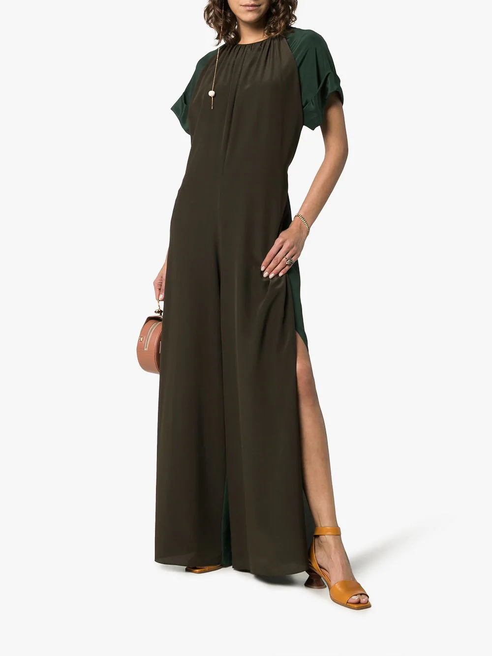 2 tone jumpsuit