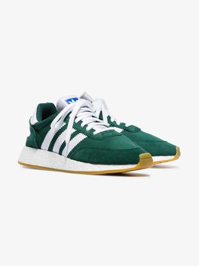 Adidas Originals Adidas Green And White I-5923 Mesh And Suede Leather  Sneakers | ModeSens