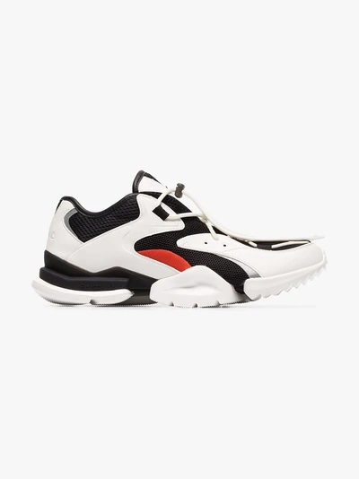 Reebok Black And White Run R96 Low Top Sneakers | ModeSens