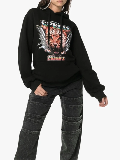 Shop Charm's Graphic Sweater In Black