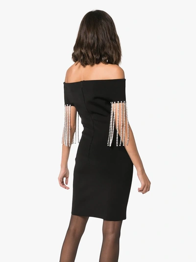 Shop Christopher Kane Crystal Embellished Mini Dress In Black