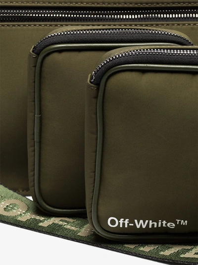 Shop Off-white Green Multi-compartment Cross Body Bag