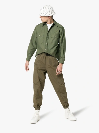 Shop Wtaps Straight Leg Combat Trousers In Green