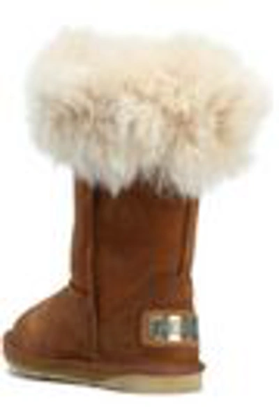 Shop Australia Luxe Collective Foxy Shearling Boots In Camel