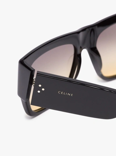 Shop Celine Eyewear Square Sunglasses In Black