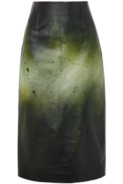 Shop Calvin Klein 205w39nyc Woman Midi Skirt Light Green