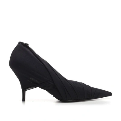 Shop Balenciaga Wrapped Monochrome Pumps In Black