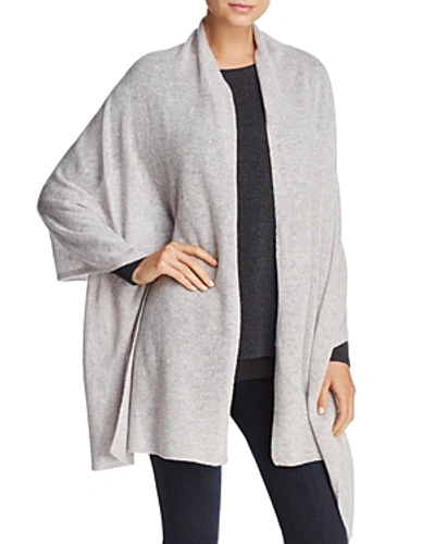 Shop C By Bloomingdale's Oversized Cashmere Travel Wrap - 100% Exclusive In Light Gray