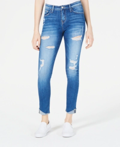 Shop Flying Monkey Distressed Cuffed Skinny Jeans In Remington