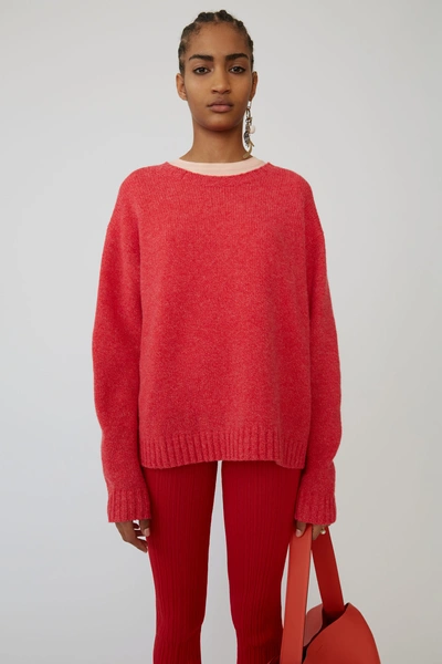 Basic sweater fuchsia pink