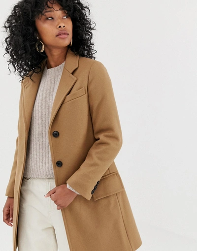 Tan tailored outlet coat