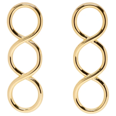 Shop Jw Anderson Gold Twisted Earrings
