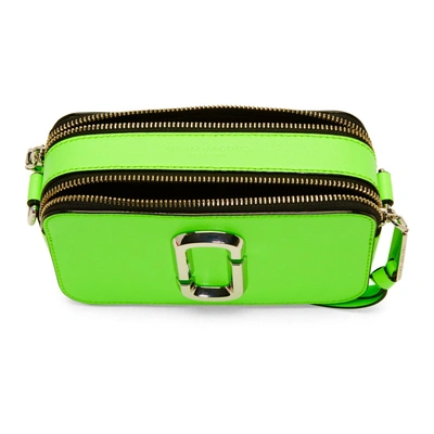 Shop Marc Jacobs Green Small Snapshot Bag In 350 Brtgree