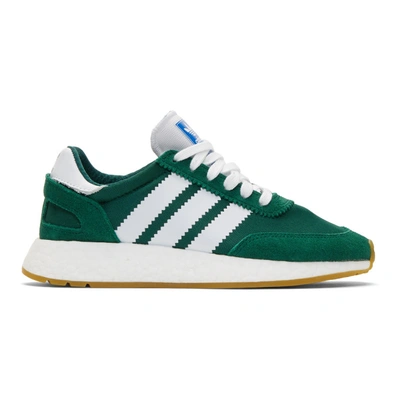 Adidas Adidas Green And White I-5923 Mesh And Suede Sneakers | ModeSens
