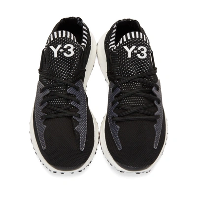 Shop Y-3 Black Raito Racer Sneakers